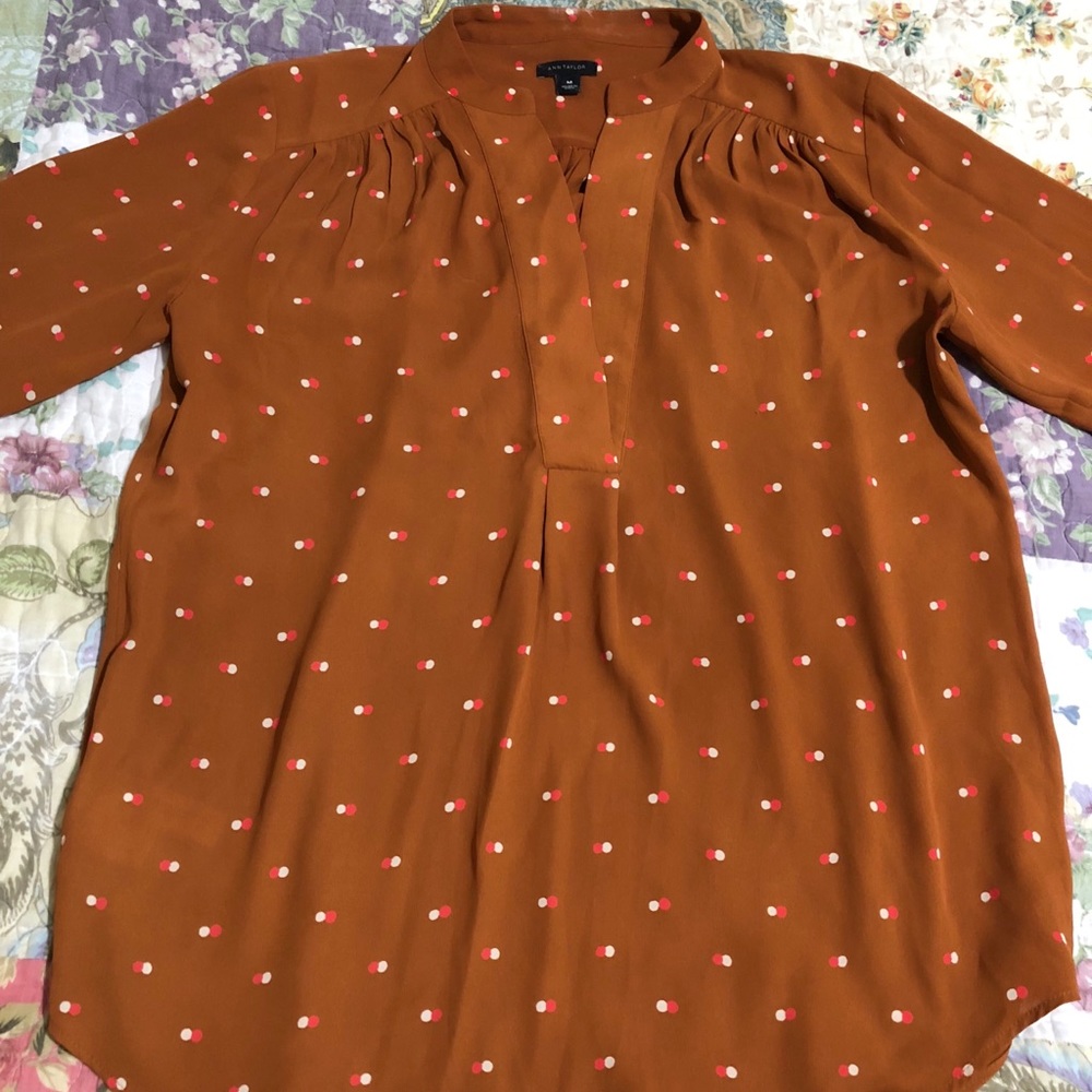 Polka dot orange top